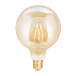 WiZ Smart LED E27 Globe Filament Amber 125mm 6.5W 720lm - 820-845 Tunable White | Dimmable - Replaces 50W