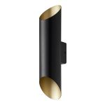 D'Lite Wall Light Nura Aluminium Black Up & Down 7W 250lm - 830 Warm White | IP44