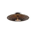 Good&Mojo Ceiling Light Kalimantan Bamboo Black M| Suitable for 1x E27 