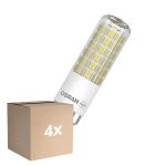 Multipack 4x Osram Special T Slim LED B15d Clear 6.5W 806lm - 827 Extra Warm White | Replaces 60W