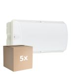 Multipack 5x Philips LED Security Ledinaire WL055V White 6W 630lm - 840 Cool White | 374x150mm - IP65 - Motion Sensor