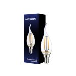 Noxion Lucent LED E14 Bent-tip Candle Filament Clear 2.5W 250lm - 827 Extra Warm White | Replaces 25W