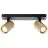 Brilliant Marty Ceiling Light Aluminium Sandy Black Gold 10W 700lm - 830 Warm White | Incl. 2x GU10