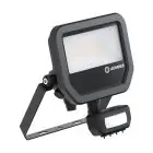 Ledvance LED Floodlight Aluminium Black 17W 2400lm 100D - 840 Cool White | IP65 - Motion And Light Sensor - Symmetrical