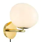 DFTP by Nordlux Shapes Wall Light Metal and Glass Brass | Suitable for E14