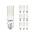Multipack 10x Osram Special T Slim LED E27 Clear 7.3W 806lm - 827 Extra Warm White | Dimmable - Replaces 60W 