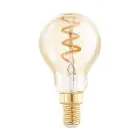 Eglo LED Ball E14 Filament Amber 4W 145lm - 820 Extra Warm White | Dimmable - Replaces 15W